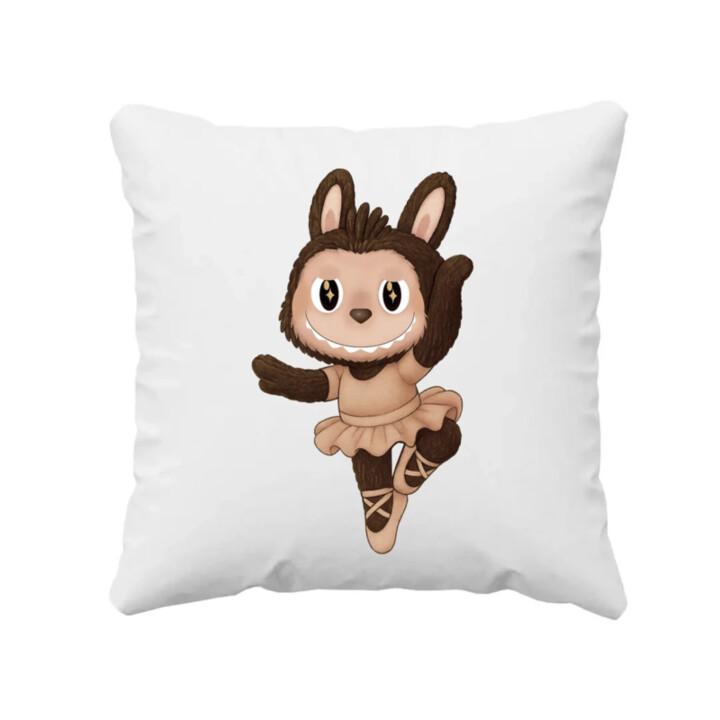 Plyšový Maskot Bubu Ballerina - polštář s potiskem pro fanoušky Labubu