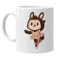 Plyšový Maskot Bubu Ballerina - hrnek s potiskem pro fanoušky Labubu