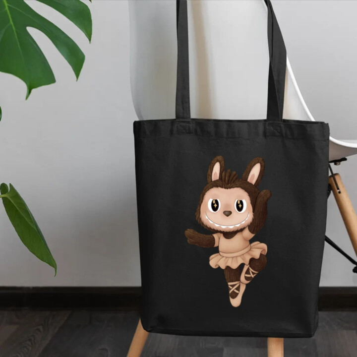 Plyšový Maskot Bubu Ballerina - taška s potiskem pro fanoušky Labubu