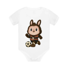 Plyšový Maskot Bubu Fotbalista - dětské body s potiskem pro fanoušky Labubu
