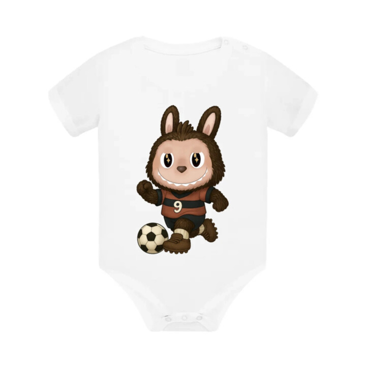 Plyšový Maskot Bubu Fotbalista - dětské body s potiskem pro fanoušky Labubu