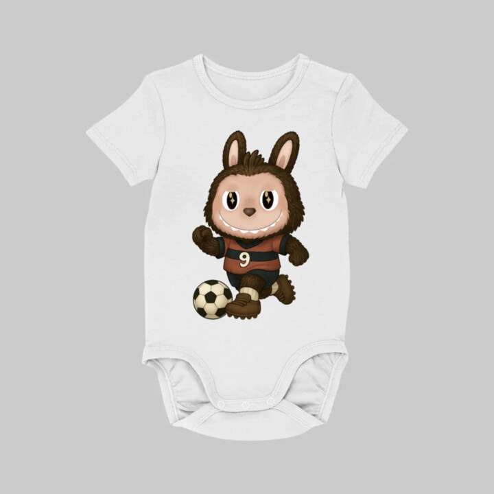 Plyšový Maskot Bubu Fotbalista - dětské body s potiskem pro fanoušky Labubu