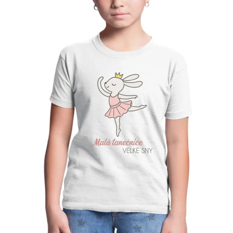 Malá tanečnice, velké sny - dětské tričko s potiskem