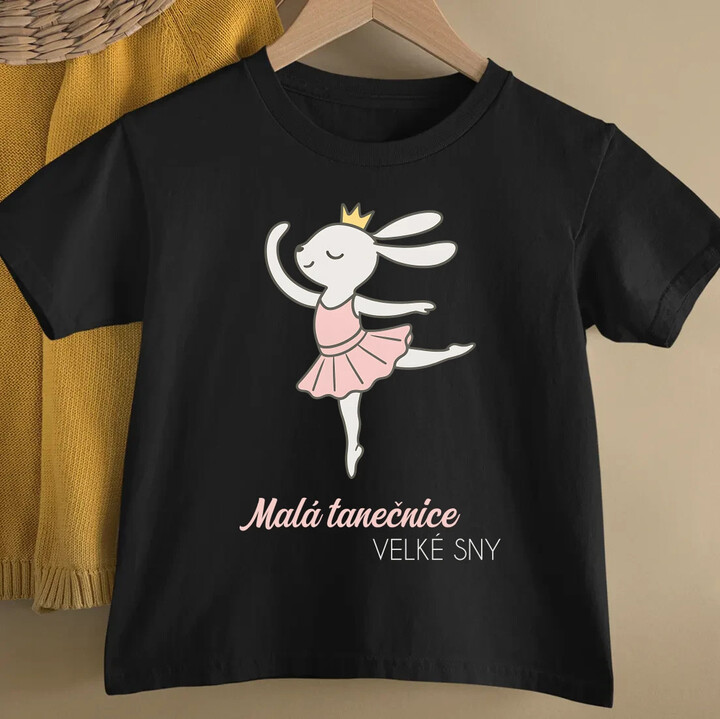 Malá tanečnice, velké sny - dětské tričko s potiskem