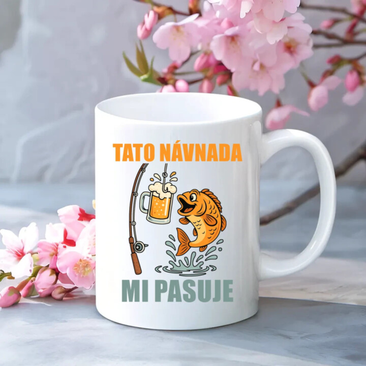 Tato návnada mi pasuje - hrnek s potiskem