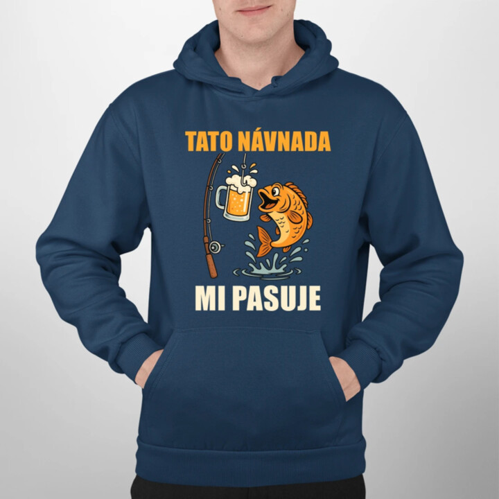 Tato návnada mi pasuje - pánská mikina s potiskem