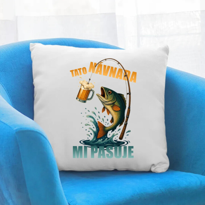 Tato návnada mi pasuje v2 - polštář s potiskem