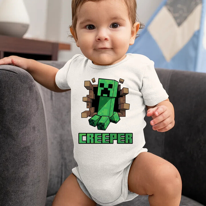 Creeper - dětské body s potiskem