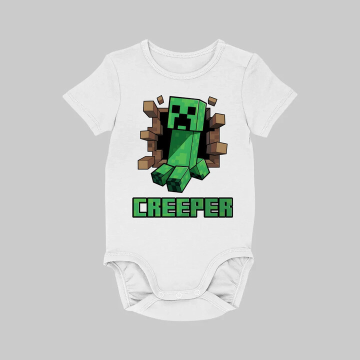 Creeper - dětské body s potiskem