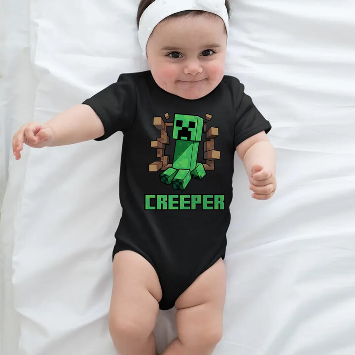 Creeper - dětské body s potiskem