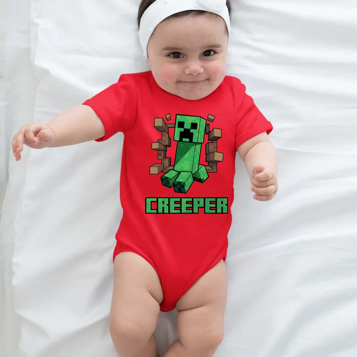 Creeper - dětské body s potiskem