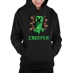Creeper - dětská mikina s kapucí