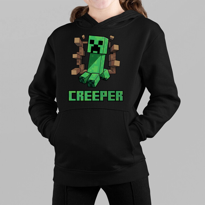 Creeper - dětská mikina s kapucí