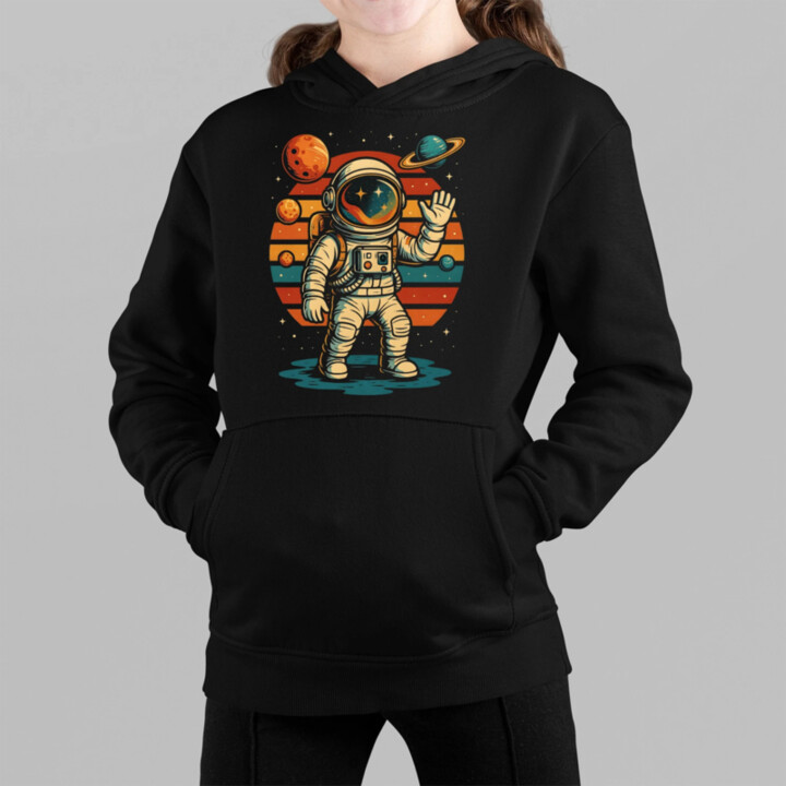 Astronaut - dětská mikina s kapucí