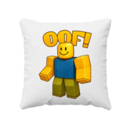 Oof - polštář s potiskem pro fanoušky hry Roblox
