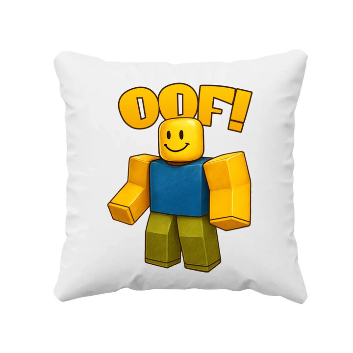 Oof - polštář s potiskem pro fanoušky hry Roblox