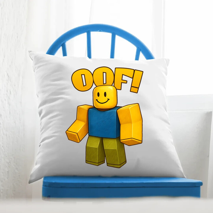 Oof - polštář s potiskem pro fanoušky hry Roblox