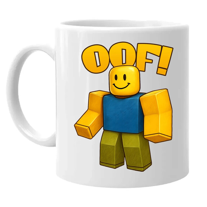 Oof - hrnek s potiskem pro fanoušky hry Roblox