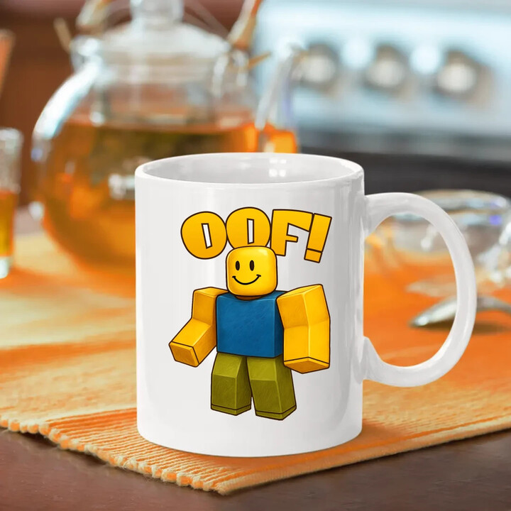 Oof - hrnek s potiskem pro fanoušky hry Roblox