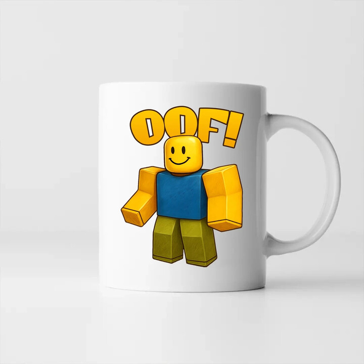 Oof - hrnek s potiskem pro fanoušky hry Roblox