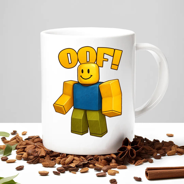 Oof - hrnek s potiskem pro fanoušky hry Roblox