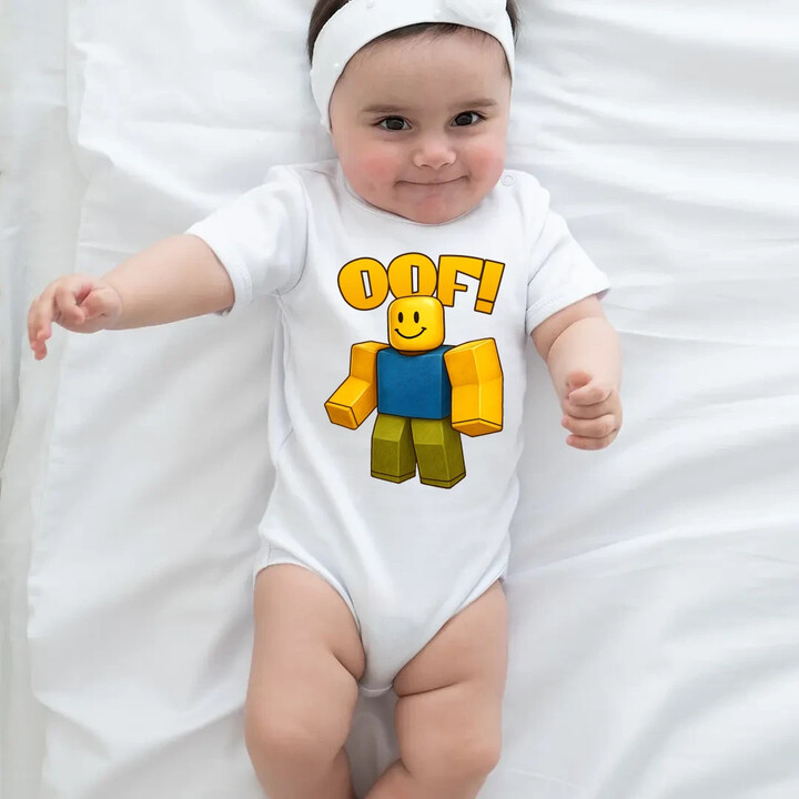 Oof - dětské body s potiskem pro fanoušky hry Roblox