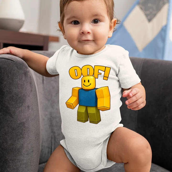 Oof - dětské body s potiskem pro fanoušky hry Roblox