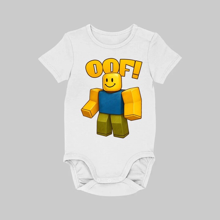 Oof - dětské body s potiskem pro fanoušky hry Roblox