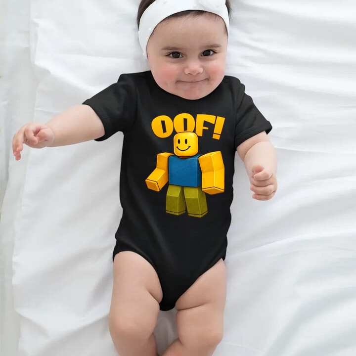 Oof - dětské body s potiskem pro fanoušky hry Roblox