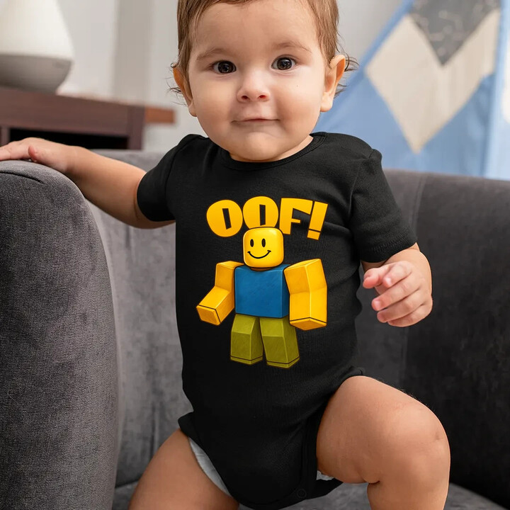 Oof - dětské body s potiskem pro fanoušky hry Roblox