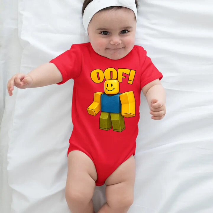 Oof - dětské body s potiskem pro fanoušky hry Roblox