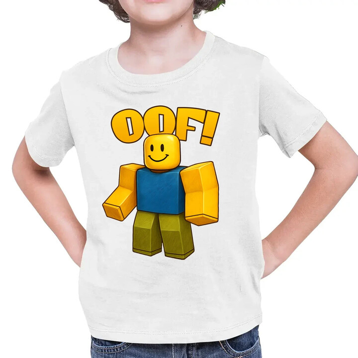 Oof - dětské tričko s potiskem pro fanoušky hry Roblox