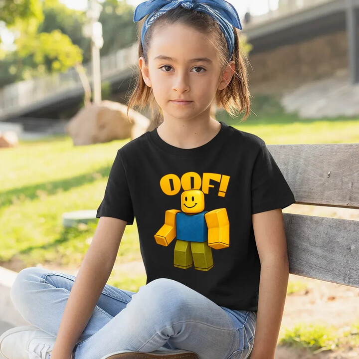 Oof - dětské tričko s potiskem pro fanoušky hry Roblox