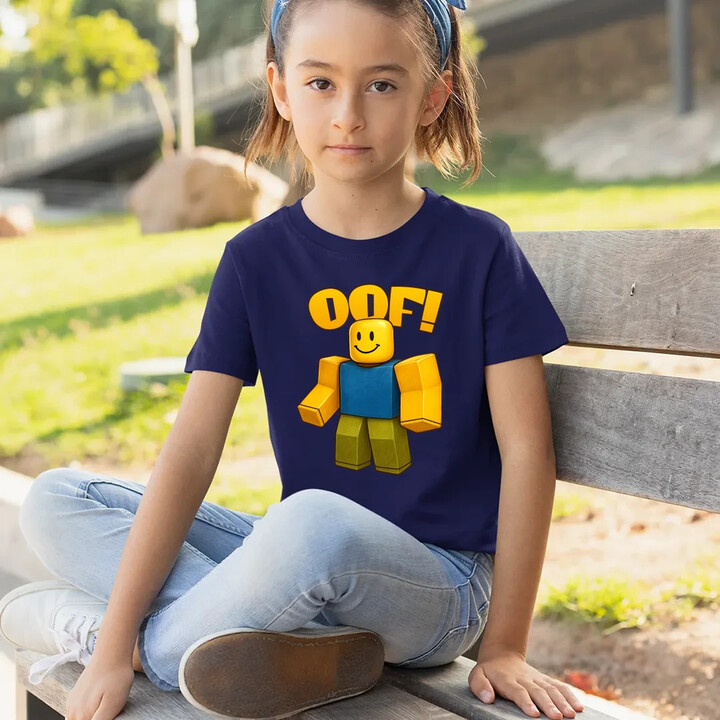 Oof - dětské tričko s potiskem pro fanoušky hry Roblox