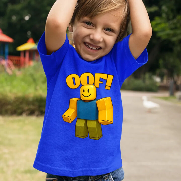 Oof - dětské tričko s potiskem pro fanoušky hry Roblox
