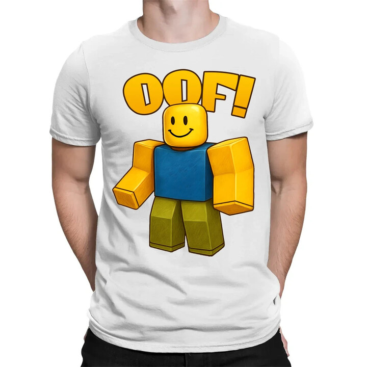 Oof - pánské tričko s potiskem pro fanoušky hry Roblox