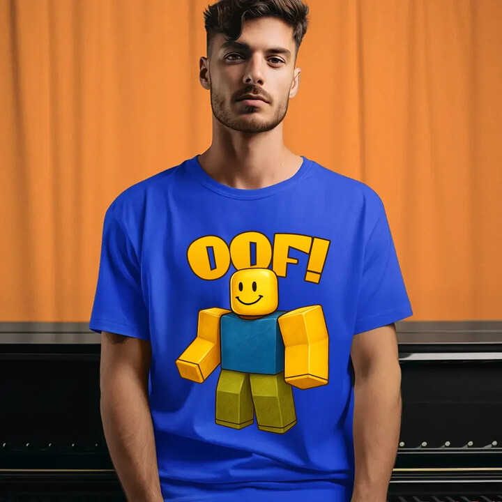 Oof - pánské tričko s potiskem pro fanoušky hry Roblox