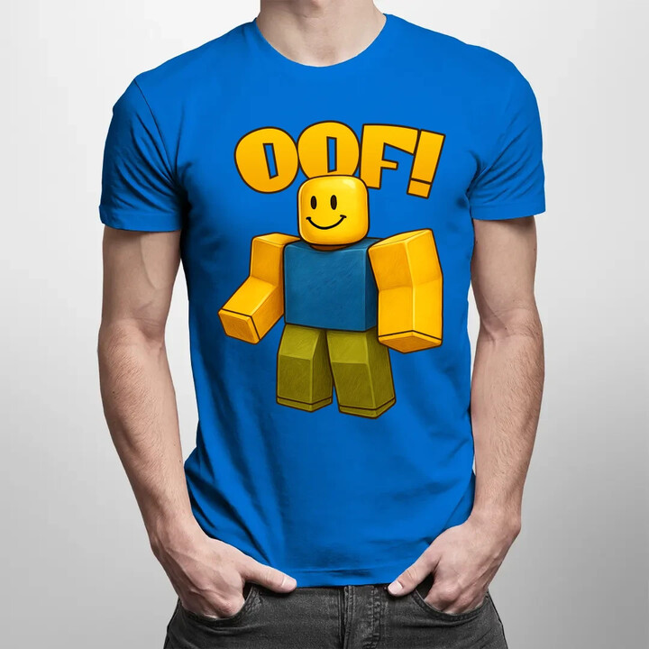 Oof - pánské tričko s potiskem pro fanoušky hry Roblox