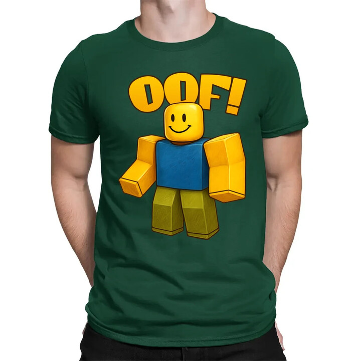 Oof - pánské tričko s potiskem pro fanoušky hry Roblox