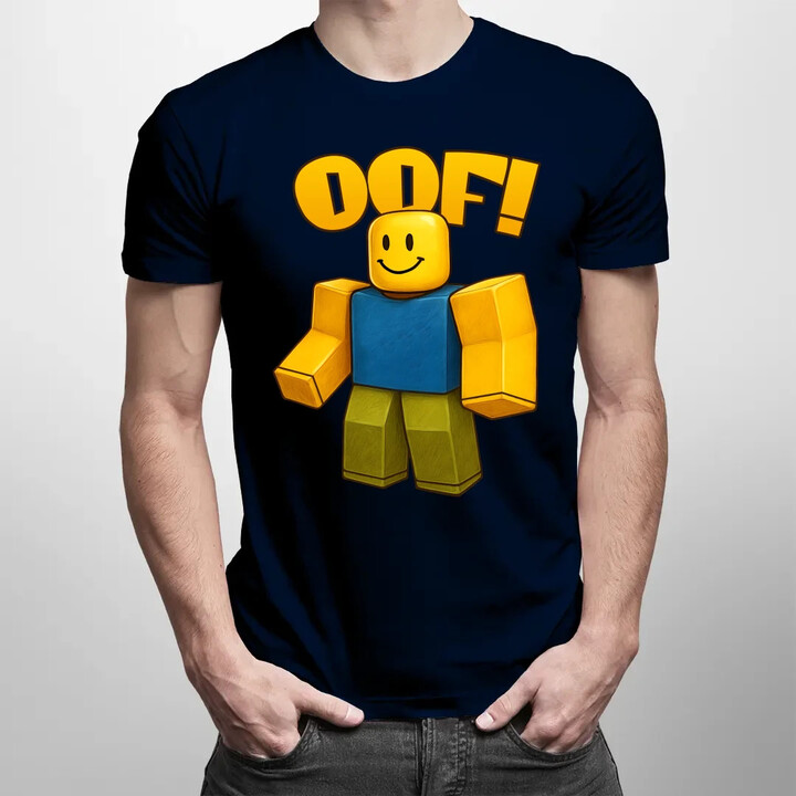 Oof - pánské tričko s potiskem pro fanoušky hry Roblox
