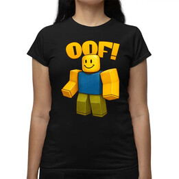 Oof  - dámské tričko s potiskem pro fanoušky hry Roblox
