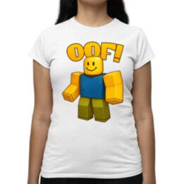 Oof  - dámské tričko s potiskem pro fanoušky hry Roblox