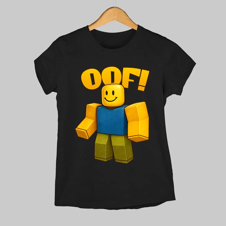 Oof  - dámské tričko s potiskem pro fanoušky hry Roblox