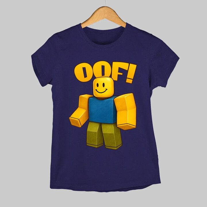 Oof  - dámské tričko s potiskem pro fanoušky hry Roblox