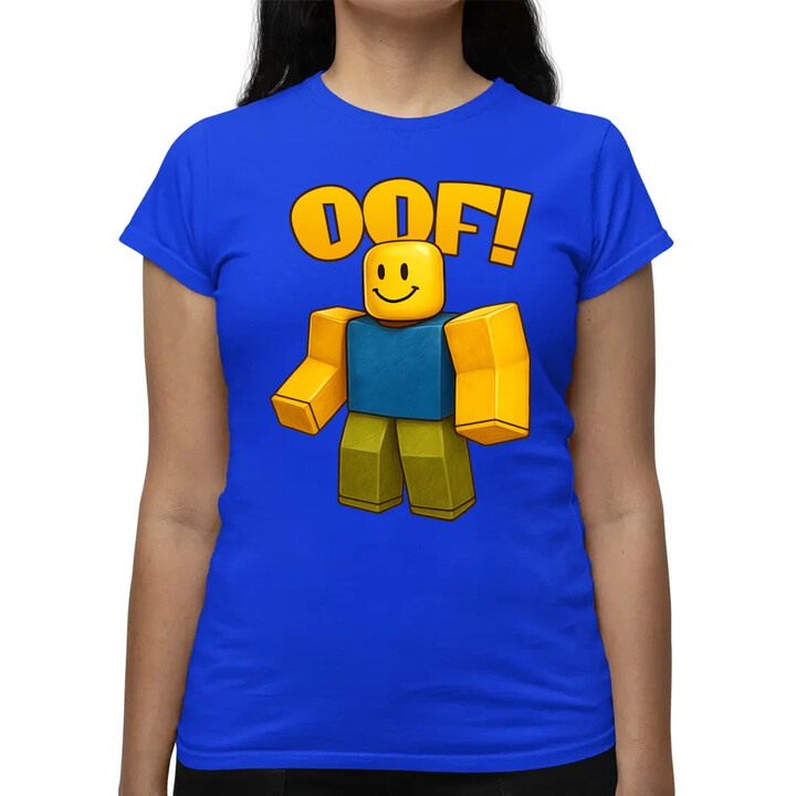 Oof  - dámské tričko s potiskem pro fanoušky hry Roblox