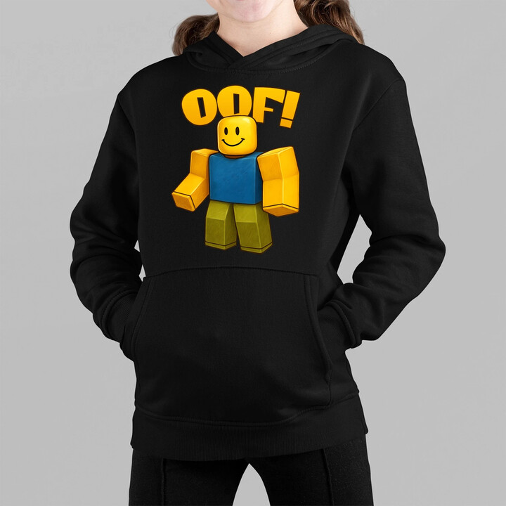 Oof - dětská mikina s kapucí pro fanoušky hry Roblox