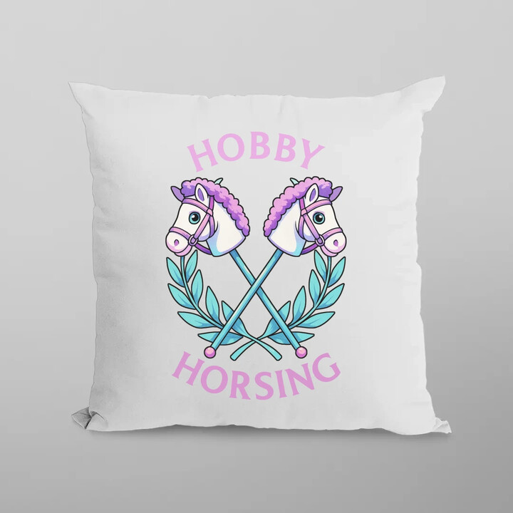 Hobby horsing - polštář s potiskem
