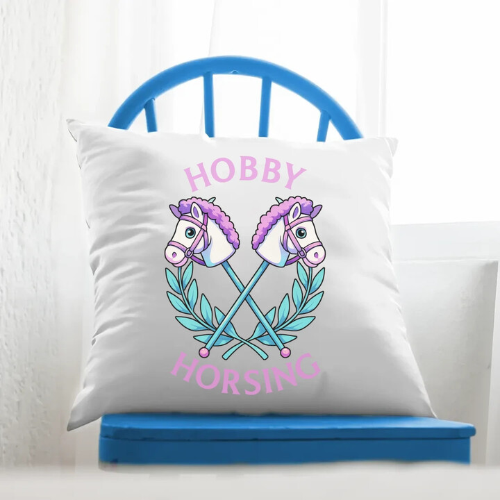 Hobby horsing - polštář s potiskem