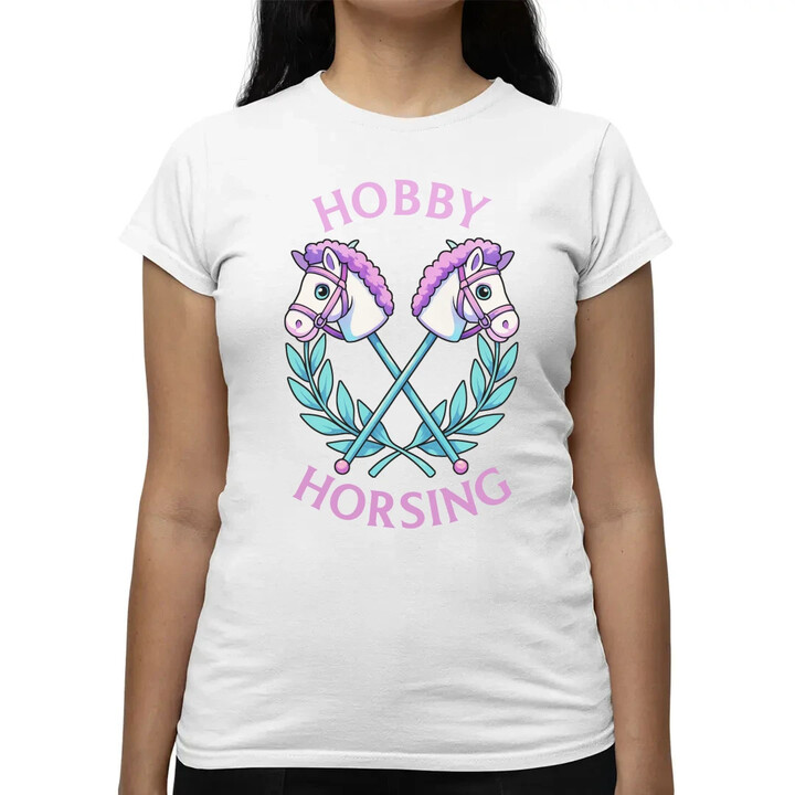 Hobby horsing  - dámské tričko s potiskem