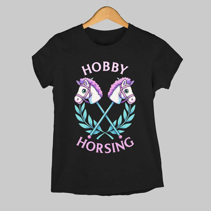 Hobby horsing  - dámské tričko s potiskem